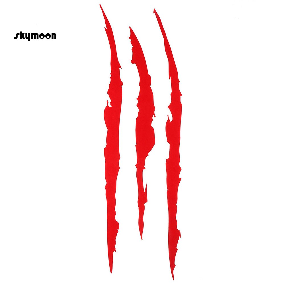 Miếng dán phản quang hình vết cào dọc trang trí đèn pha xe hơi cá tính