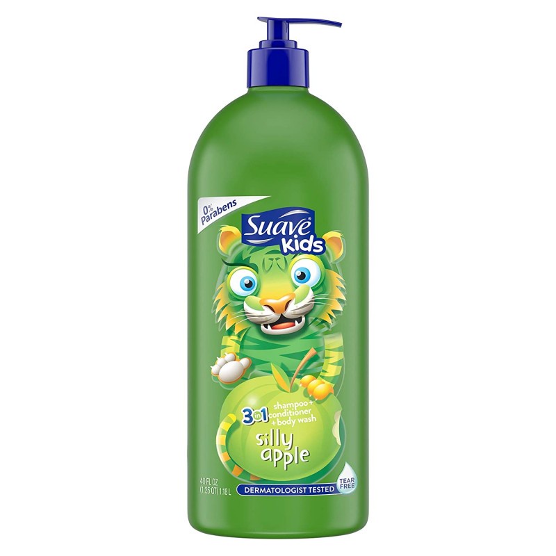 Sữa Tắm Gội Xả 3 Trong 1 SUAVE KIDS cho bé, tắm bé 532ml