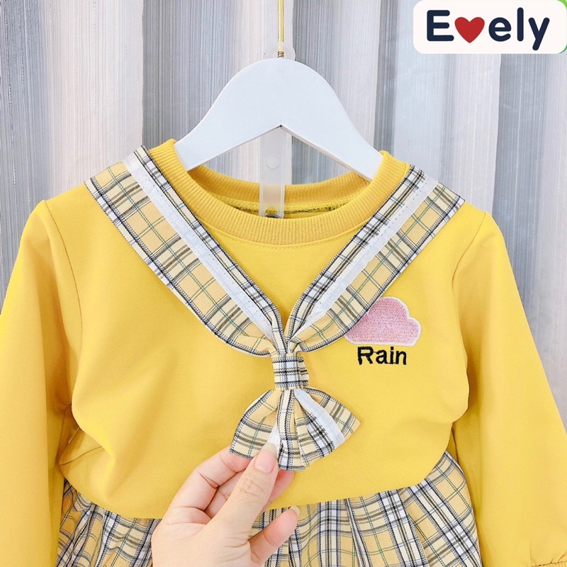 Sét Cho Bé Gái FREESHIP Áo Da Cá Kèm Chân Váy Có Quần Cực Kỳ Đáng Yêu - Bộ Đồ Mặc Vừa Cho 8=&gt;20kg [evelykids]