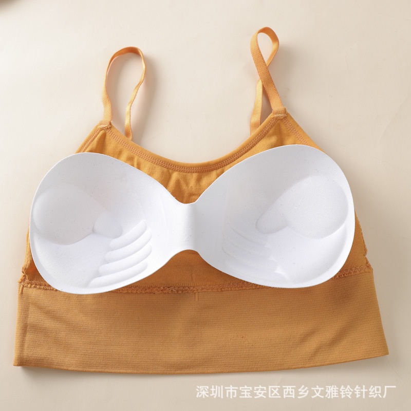 Áo Bra Tập Gym - Bra Nữ 2 Dây Chất Cotton Dày Dặn - Áo Ngực Không Gọng Dáng Lửng AMYBRA  B828