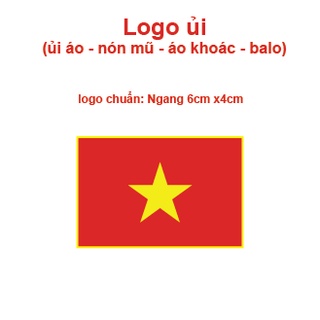 Logo ủi áo hình Lá CỜ VIETNAM - Ủi nón - áo - balo - túi - hoặc trang trí