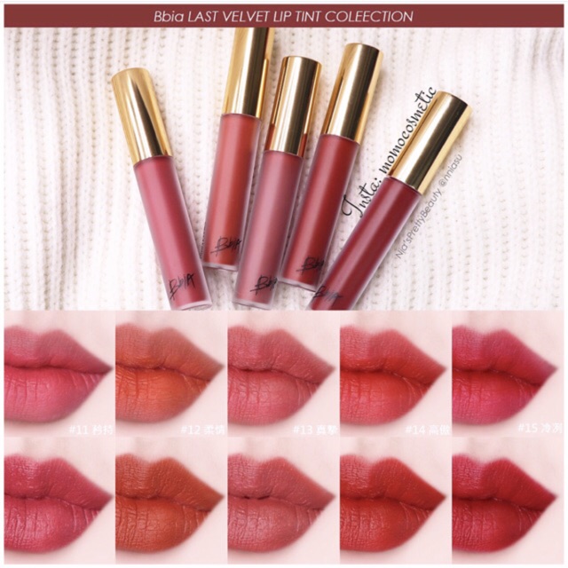 Son kem Last Velvet Lip Tint (màu 11,12,13,14,15)