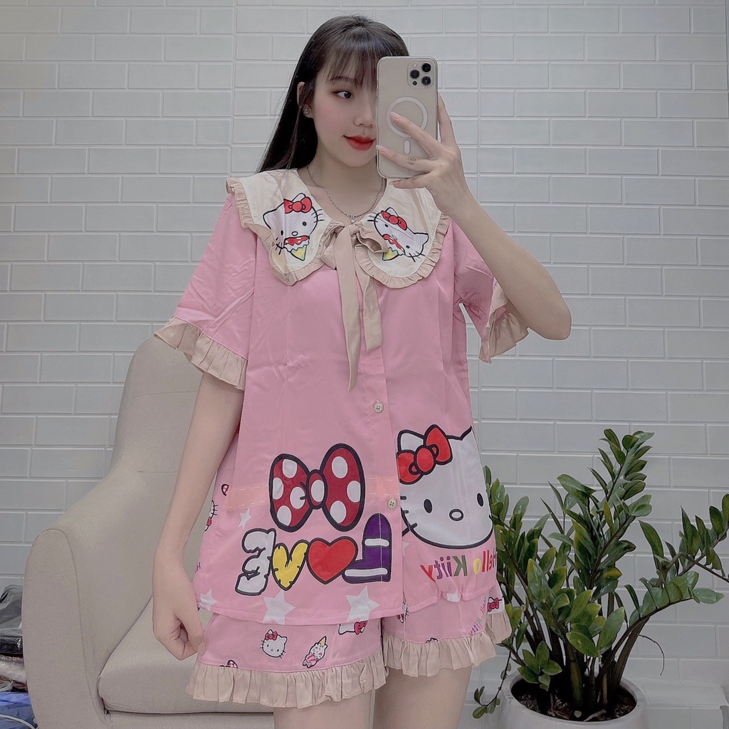 sét đồ bộ mặc nhà đùi dể thương đáng yêu hot trend