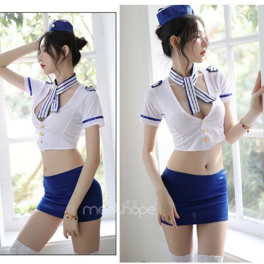 Set đồ ngủ cosplay tiếp viên trưởng L230 | BigBuy360 - bigbuy360.vn