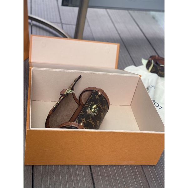 Túi Trống mini da thật lót nỉ đẹp từng chi tiết có box