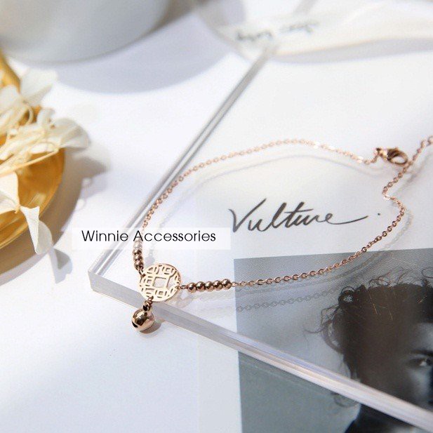 Lắc chân nữ titan đồng xu bi VH | BigBuy360 - bigbuy360.vn