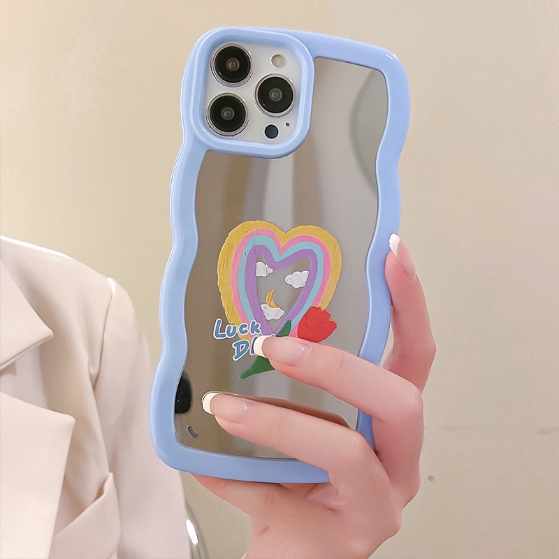 Ốp lưng iphone Phù Hợp Ốp Điện Thoại Họa Tiết Ren Tráng Gương Sang Trọng Cho iphone13Pro / 12Pro / 11 / xr Dinuo case