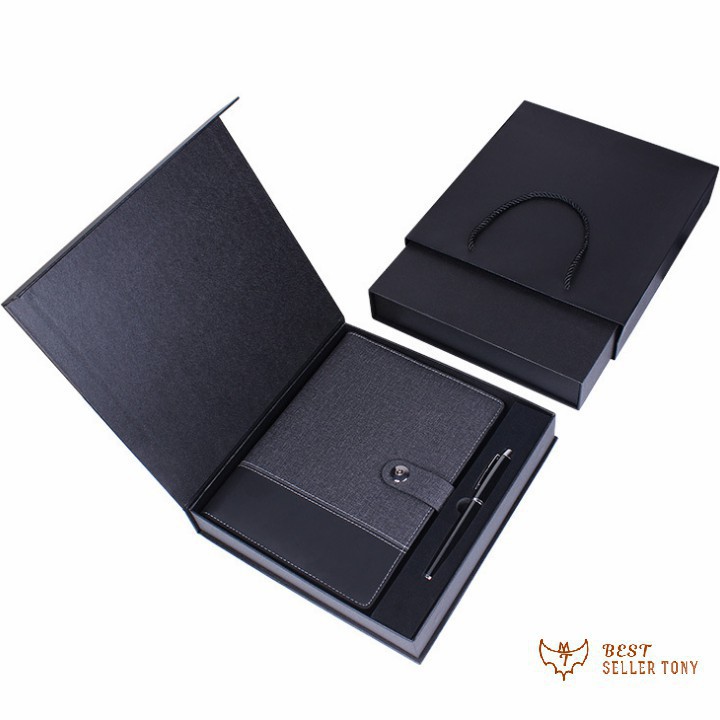 Sổ tay kiêm sạc dự phòng 8000mAh có dây sẵn bên trong  - Giá siêu hấp dẫn