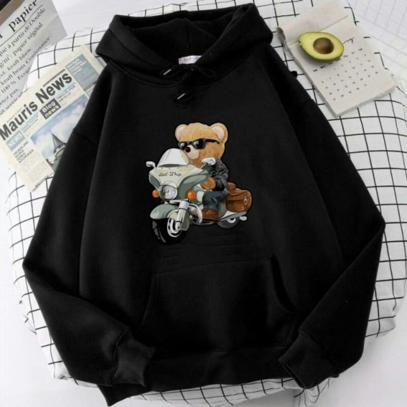 Áo Hoodie In Hình Gấu Teddy Xinh Xắn Cho Bé 5-12 Tuổi