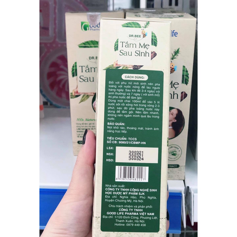 Tắm Sau Sinh Cho Mẹ Dr.bee Mẫu Mới Chính Hãng