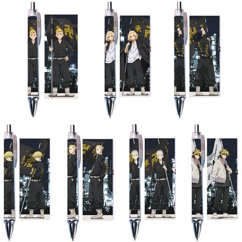 Bút chì kim 0.5mm/Bút bi tự động in hình những nhân vật trong phim anime Tokyo Revengers cho văn phòng trường học