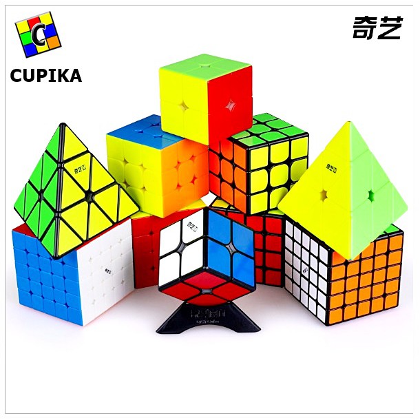 Khối Rubik 2x2 Qiyi Ms Đế Đen Có Nam Châm