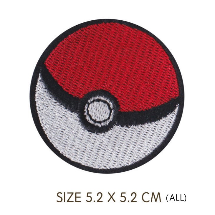 Pokémon Pokemon Jenny Turtle Kirby Beast Picosi Super Dream Pocobi Fat Dinghuolong Miếng Dán Quần Áo Bằng Vải Thêu Thủ Công Có Thể Ủi