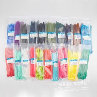 100pcs Colorful Nylon Tie Wristband Band Strap Ties