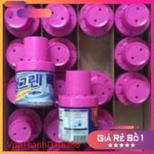 (Sale) Lọ Thả bồn cầu Hàn Quốc Cao Cấp Có Nắp Bạc Giữ Mùi Thơm Lâu
