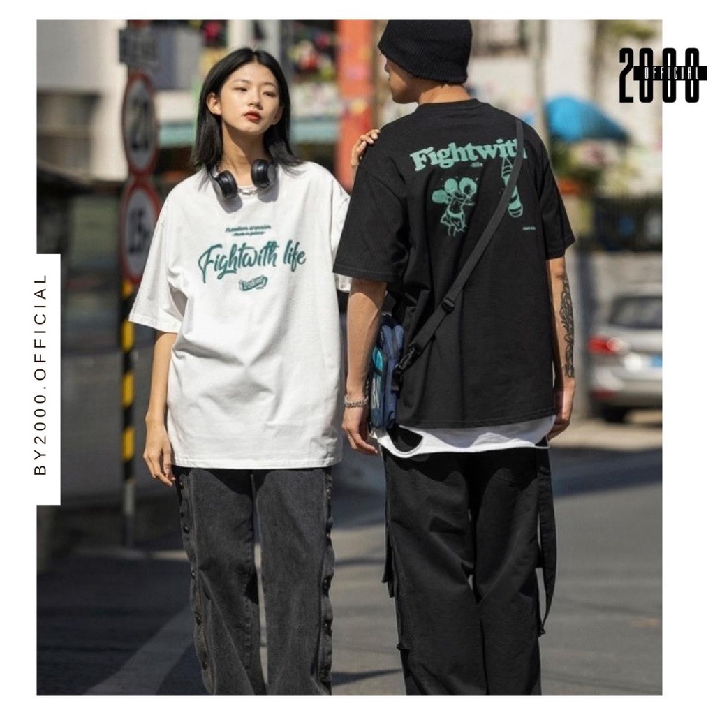 Áo Phông Tay Lỡ Unisex Form Rộng Oversize Hàn Quốc by2000, Áo Thun Freesize Đẹp Basic Local Brand Giá Rẻ T24