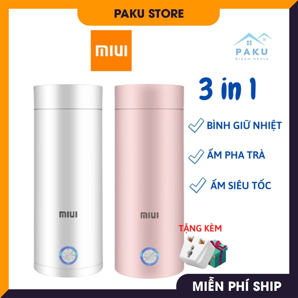 Bình Giữ Nhiệt Xiaomi Miui , Bình Đun Nước Cầm Tay Siêu Tiện Lợi