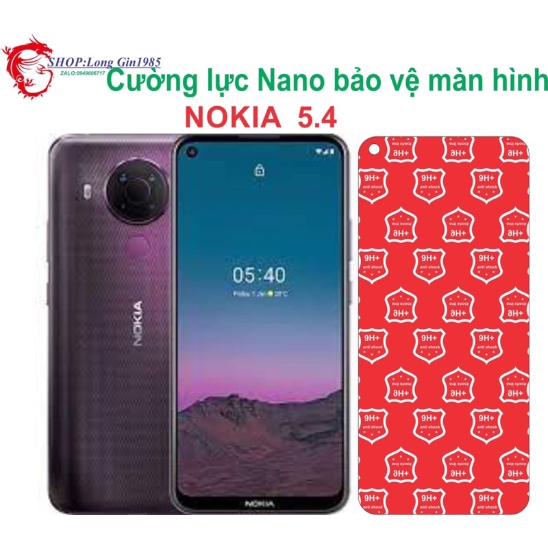 Nokia 5.4 Cường lực Nano chống va đập chống trầy xước tốt