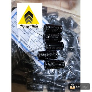 Set 10 tụ besure 3.3uf-100v 2 đầu