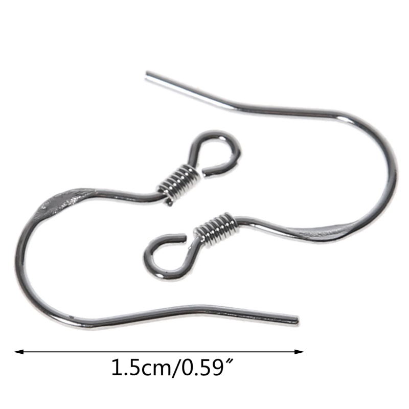 Móc Câu Cá Mạ Bạc 925 Dạng Hở Dùng Làm Bông Tai DIY