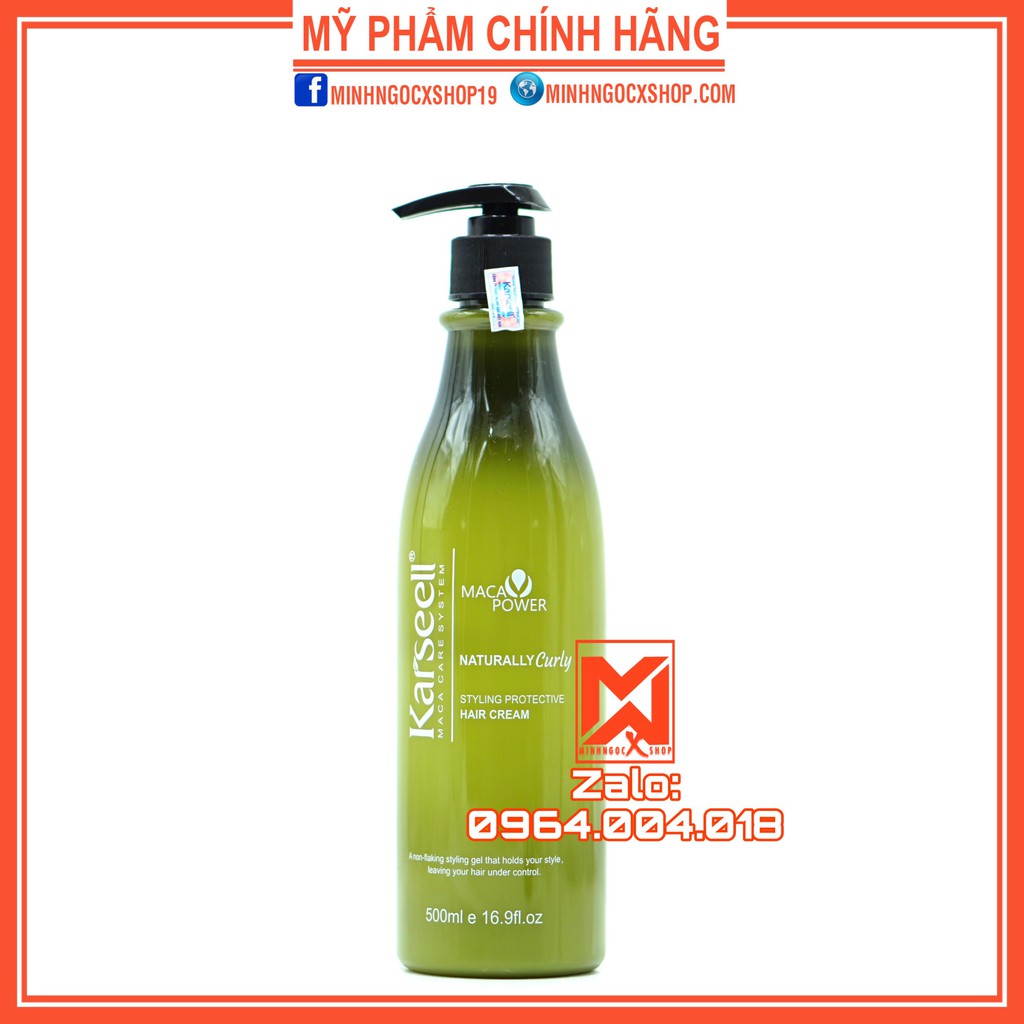 Gel tạo sóng xoăn KARSEELL NATURALLY CURLY 500ml chính hãng