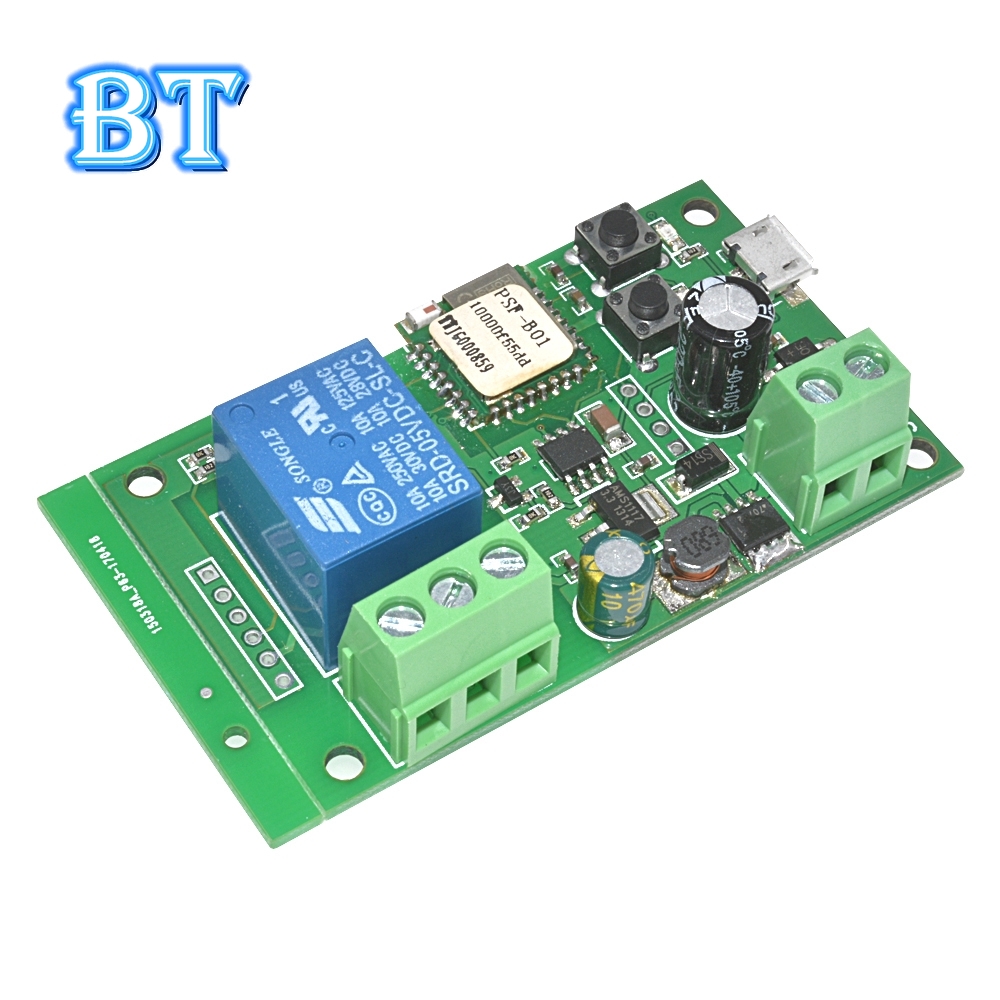 Bộ chuyển đổi thông minh tự khóa WiFi Wireless Relay Module APP Control USB 5V/DC7-32V