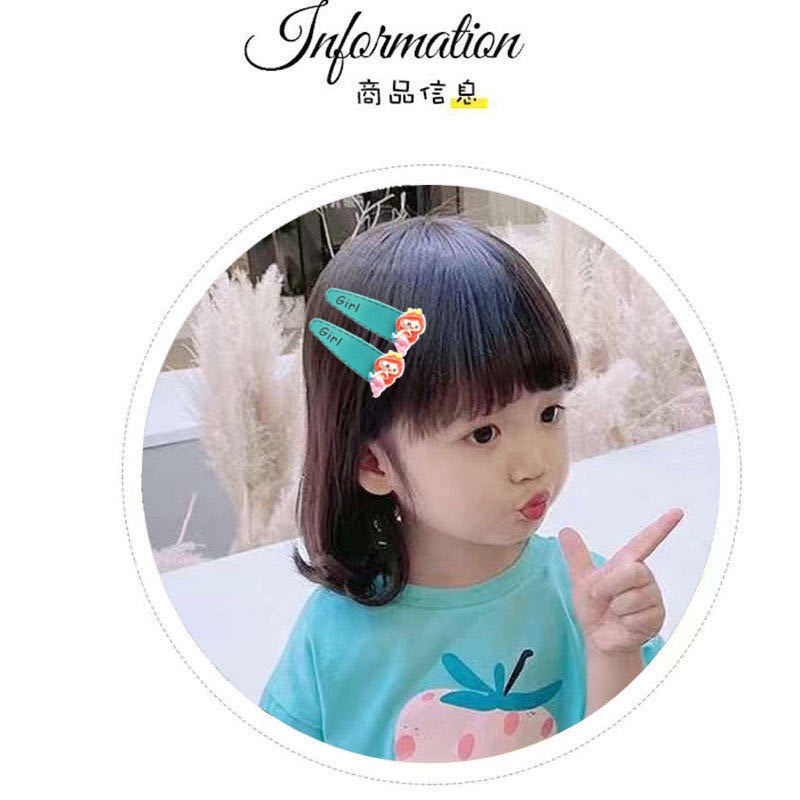 Set 12 Kẹp Tóc Hoạt Hình Dễ Thương Cho Bé Gái