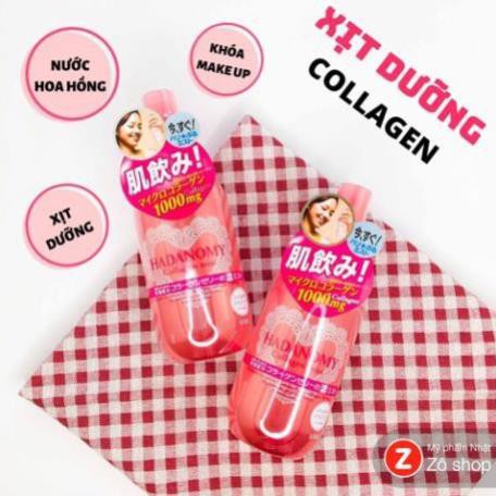 Xịt khoáng Hadanomy Collagen Mist 250ml xịt dưỡng ẩm tăng đàn hồi da hàng Nhật | BigBuy360 - bigbuy360.vn
