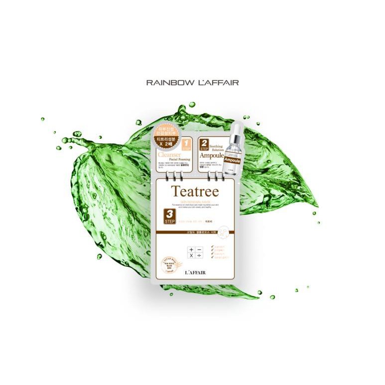 Mặt Nạ Dưỡng Da 3 Bước Rainbow L'Affair Teatree Skin Renewal 25ml