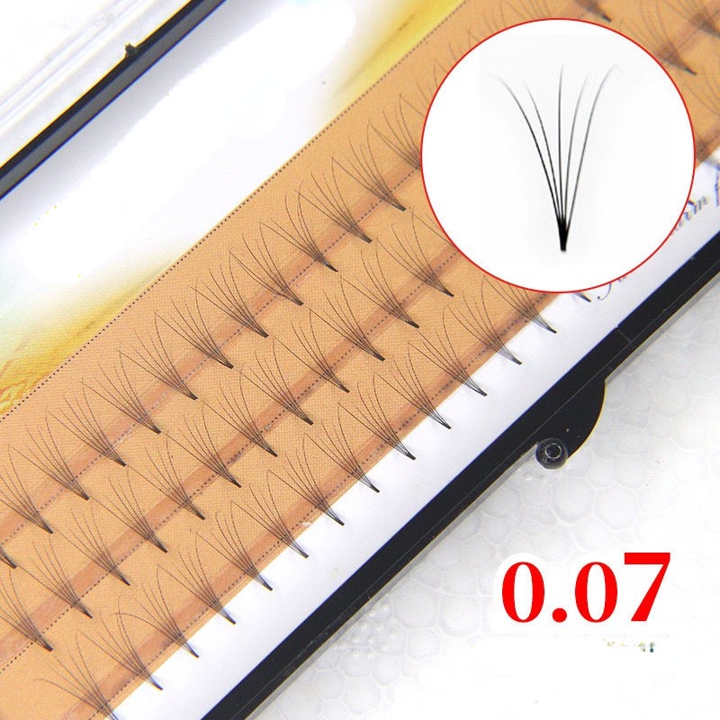 Set 60 Lông Mi Giả Tự Nhiên 10d 8 10 12mm Kèm 1 Dụng Cụ Hỗ Trợ Trang Điểm
