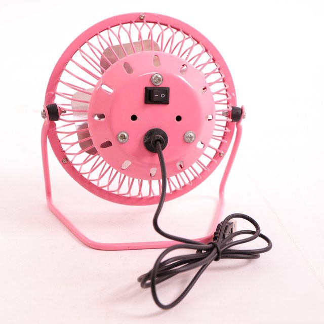 Quạt USB lồng sắt mini fan size 14 - 20 cm GIAO MÀU NGẪU NHIÊN