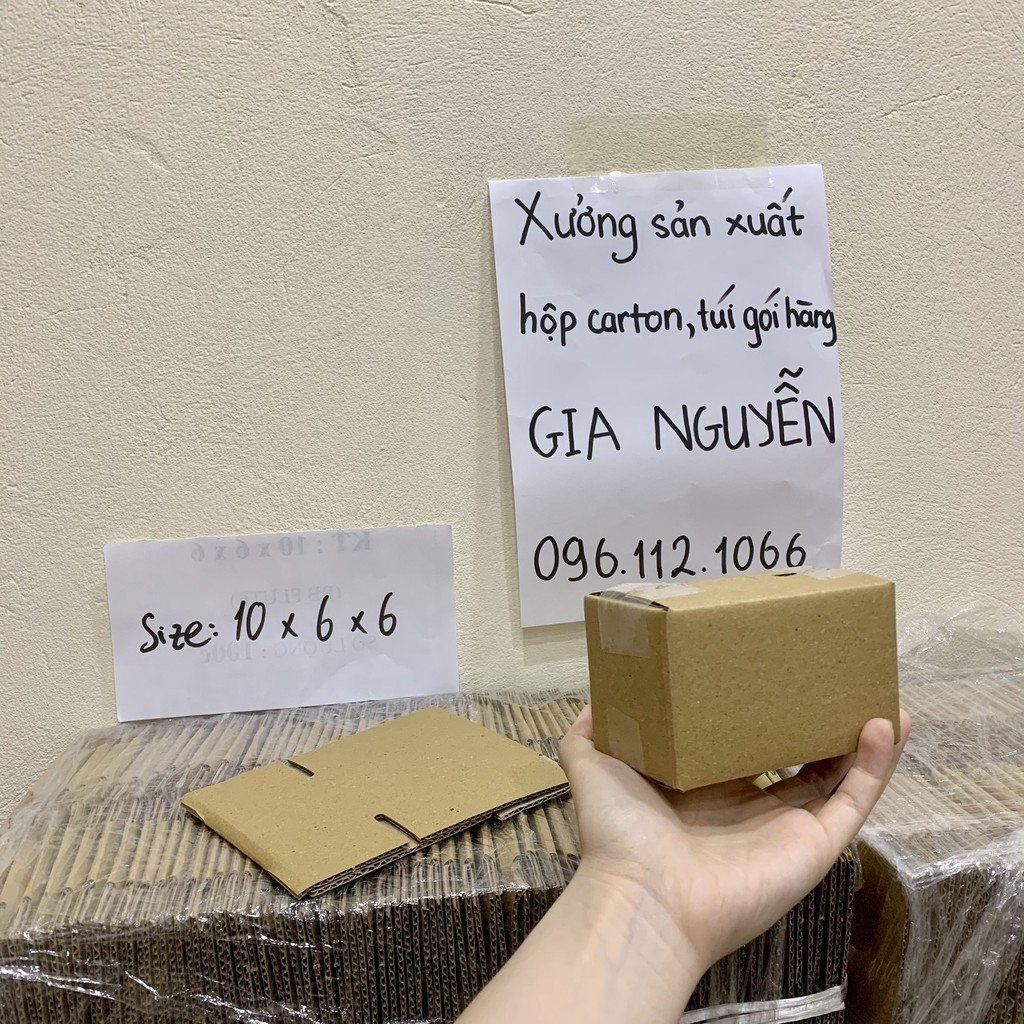 20 hộp carton size nhỏ 10x6x6 đựng móc khóa, phụ kiện bé, trang sức,...