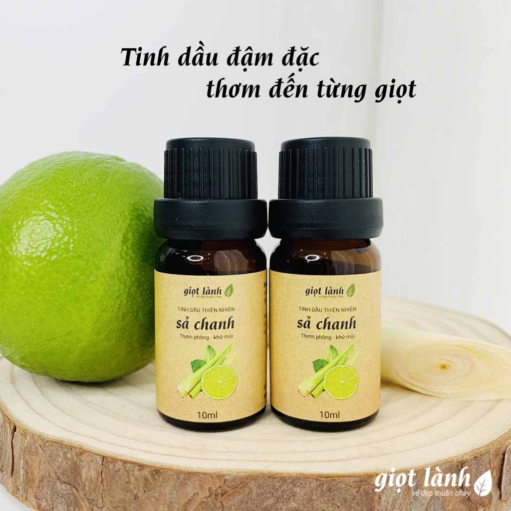 Tinh dầu Sả Chanh nguyên chất – Thơm phòng, thư giãn Giọt Lành 10ml - 50ml