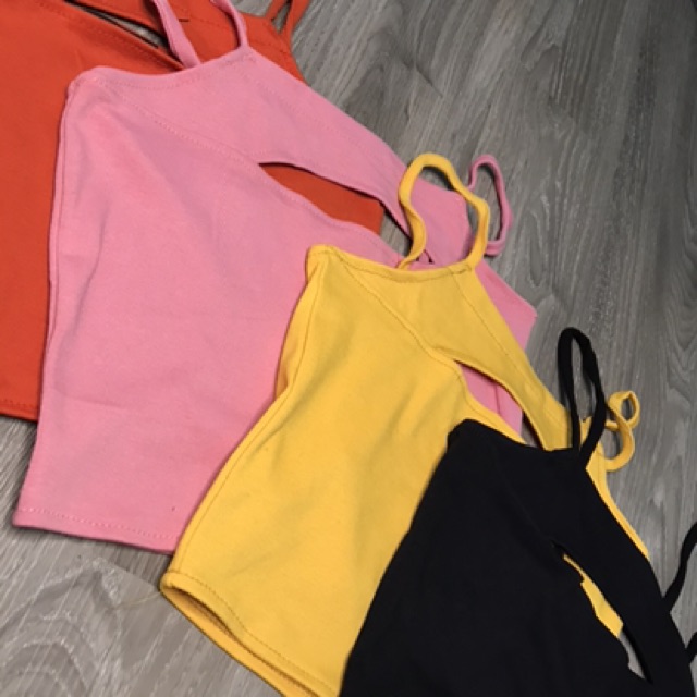 Áo Kiểu - Áo Croptop 2 dây khoét ngực. Thời trang hè 2020 AC20
