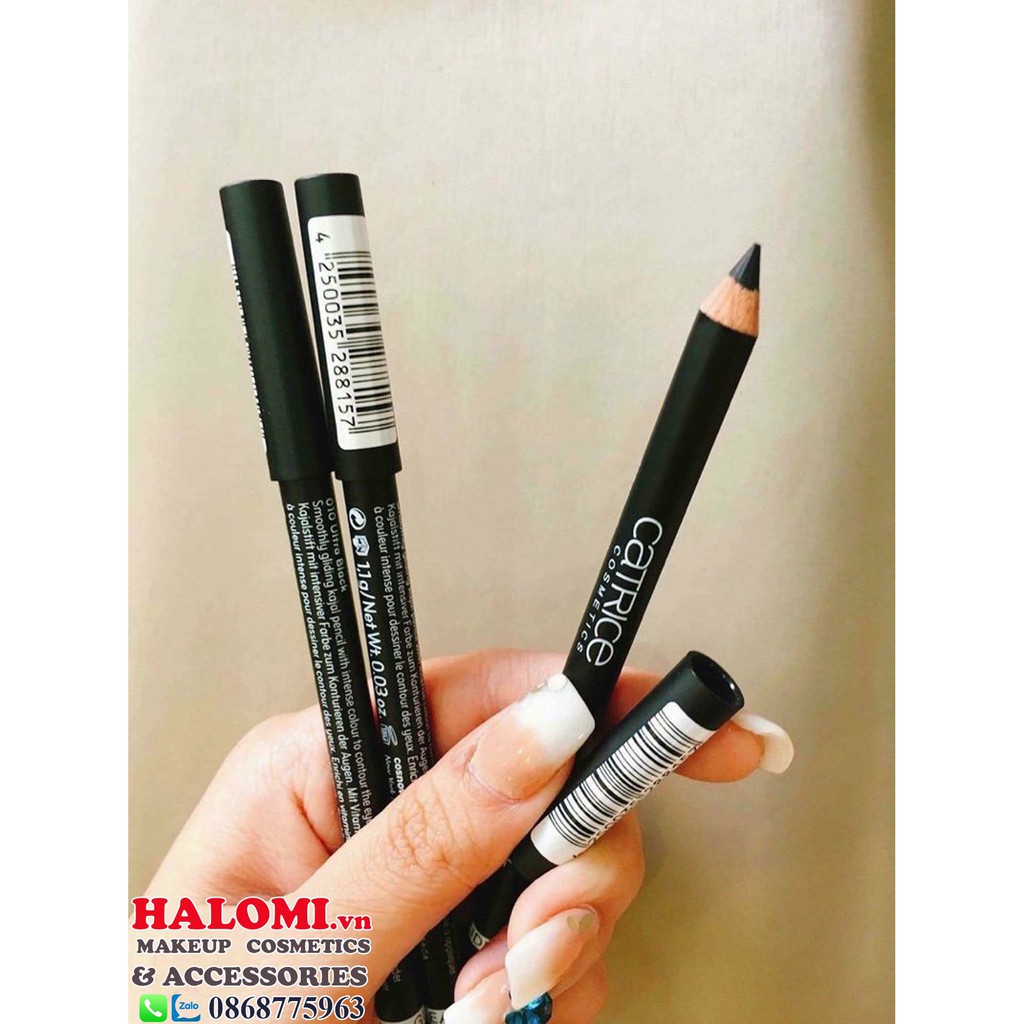 Chì kẻ mắt Catrice Kohl Kajal trắng đen chính hãng HALOMI chuyên kẻ viền mắt makeup