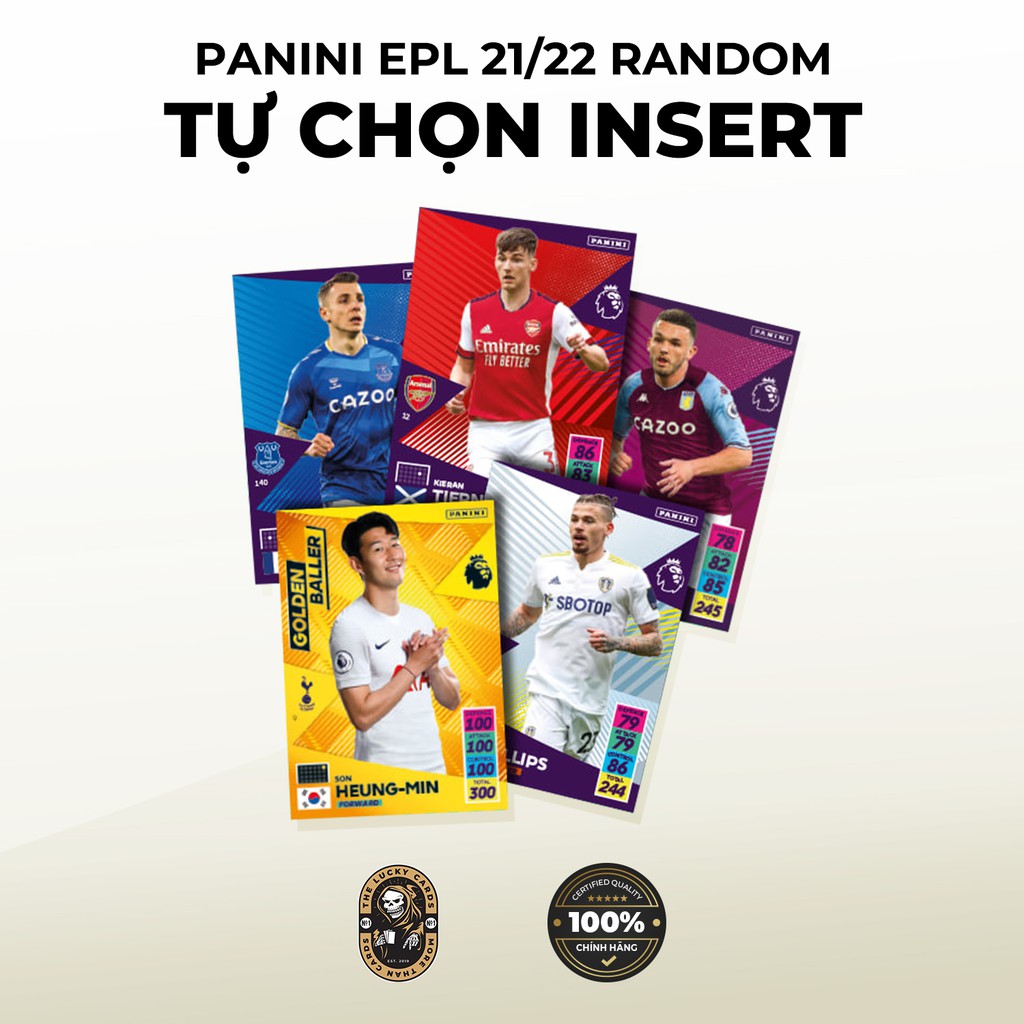 [TỰ CHỌN INSERT] Premier League Adrenalyn XL 21/22 | Thẻ cầu thủ bóng đá chính hãng | The Lucky Cards