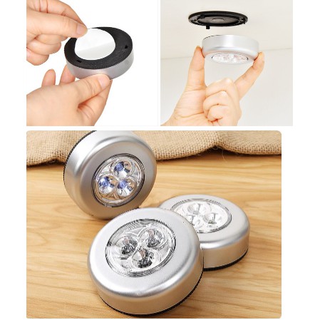 Đèn Led Cảm Ứng Chạm 4 Bóng Dán Tường Thiết Kế Thông Minh Tiện Ích - MyNa Mart