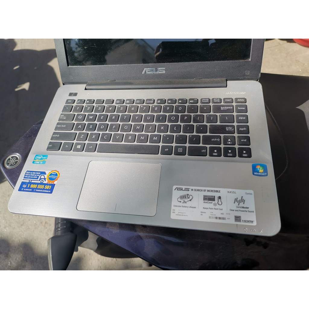 Laptop Asus X455 Core i3-5005, ram 4GB, SSD 128GB, màn 14" HD
