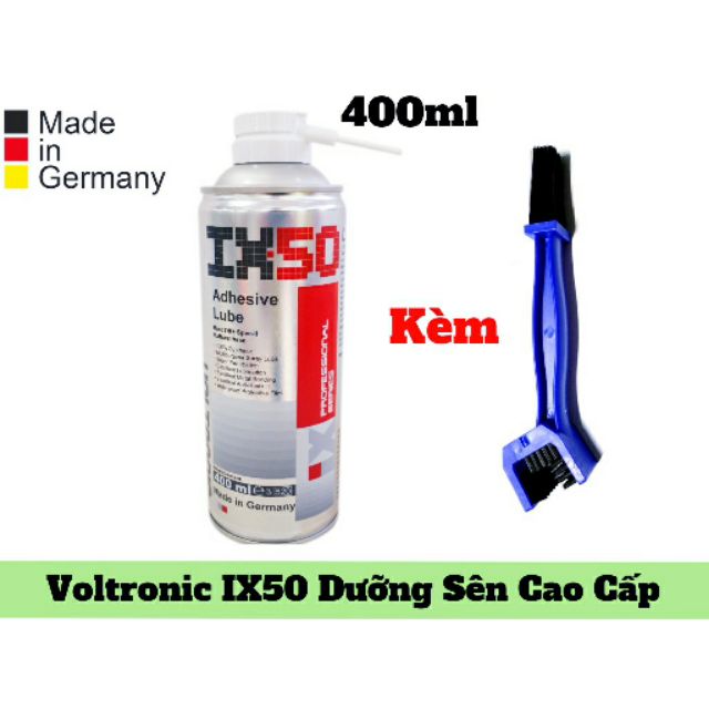 Combo dưỡng sên Voltronic IX50 400ml + bàn chải 3D đa năng | Express Store - Dầu Nhớt Center