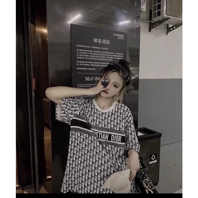 Áo phông unisex Đì Oh in kín 2 mặt basic form rộng tay lỡ dành cho nam nữ