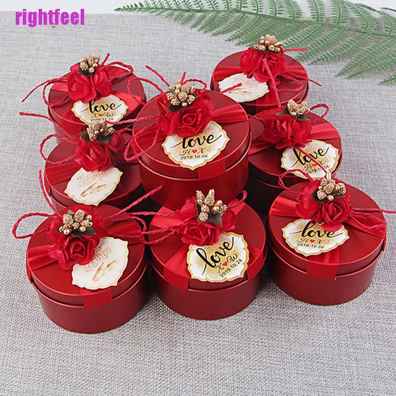 Hộp đựng kẹo / chocolate / quà tặng hình tròn dùng trang trí tiệc