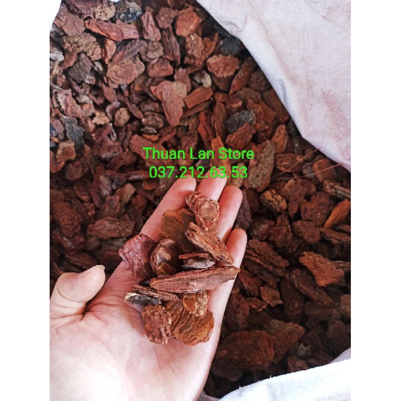 Túi 1kg Vỏ Thông Xay Bo Size 2-3cm