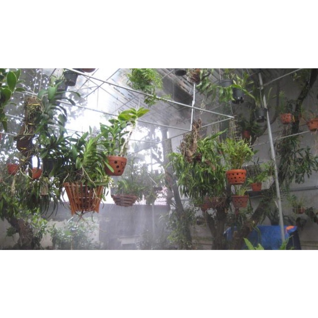 Bộ phun sương tưới lan, tưới cây tự động 6 béc 4 hướng ,có timer hẹn giờ phun sương tự động