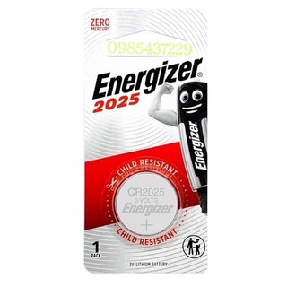 Combo 5 vỉ cr2025 energizer chính hãng vỉ 1 viên