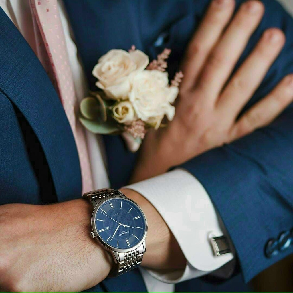 Đồng Hồ Nam Dây Kim Loại Cao Cấp - Đồng Hồ Nam Carni Chính Hãng