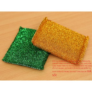 Miếng Rửa Bát, Chén Kim Tuyến Phòng Bếp Cao Cấp Khổ Lớn Vừa Tay (SALE)