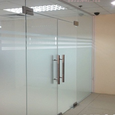 Decal dán kính cát mờ