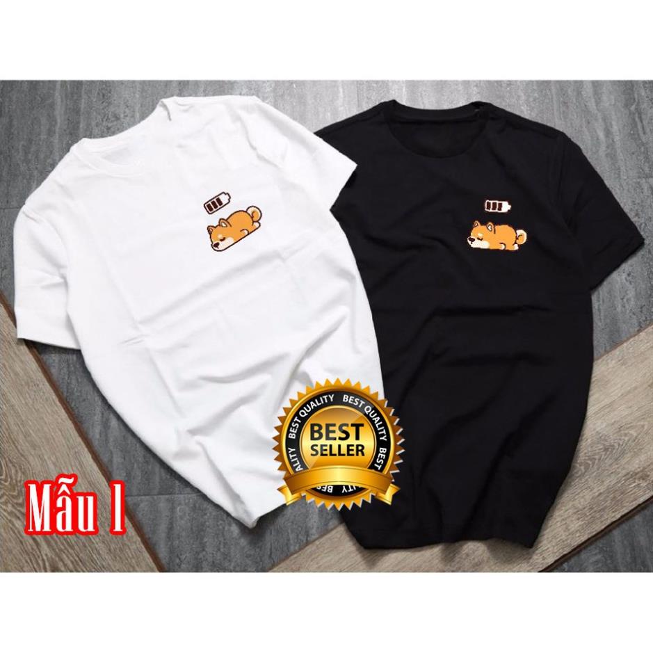 🔥XẢ SỐC🔥 BST Áo thun đôi nam nữ chó Corgi cực HOT đẹp giá siêu rẻ - Giá chỉ 1 áo