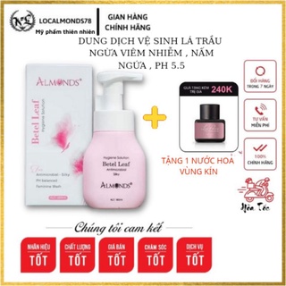 Dung dịch vệ sinh phụ nữ lá trầu almonds beter leaf 180 ml