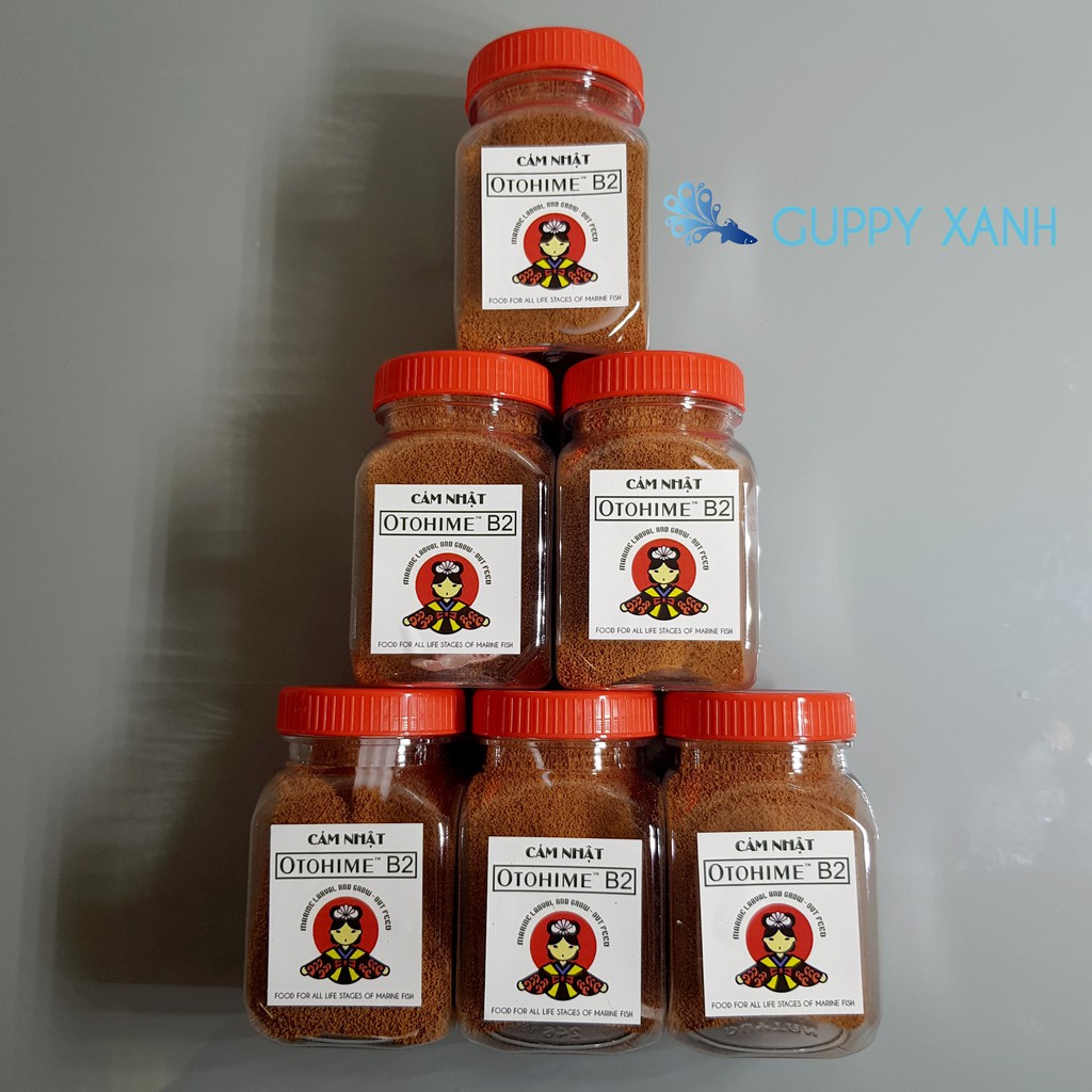 Thức Ăn Cho Cá Cảnh - Cám Nhật B2 Chuyên Cho Các Loại Cá 7 Màu Và Betta - Guppy Xanh